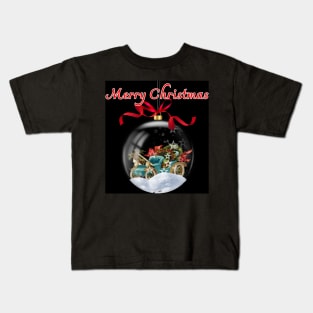 Elegant Christmas Goblet Adorning the Tree Kids T-Shirt